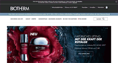 Desktop Screenshot of biotherm.de