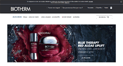 Desktop Screenshot of biotherm.fr